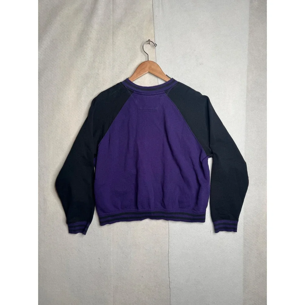 Sacramento‎ Kings antigua sports youth XL Snap Front Varsity Jacket Purple Black